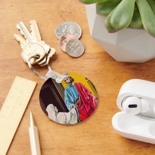 Porte-clés Actes 9:36-43 Tabitha est ramené à la vie (Bureau)