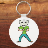 Porte-clés Acteur agissant avec masque (Recto)