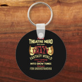 Porte-clés Actrice Théâtre Théâtre Scène Nerd Musique A (Recto)