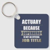 Porte-clés Actuary Superhero Novelty (Recto)