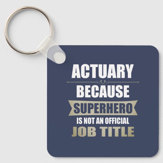 Porte-clés Actuary Superhero Novelty (Recto)