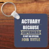 Porte-clés Actuary Superhero Novelty (Recto)