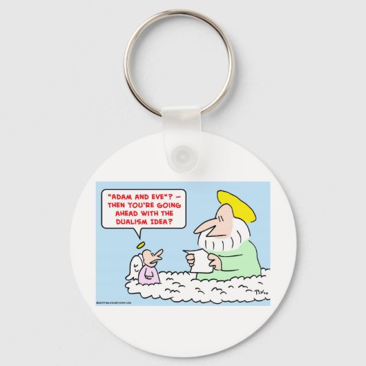 Porte-clés adam eve dualisme (Recto)
