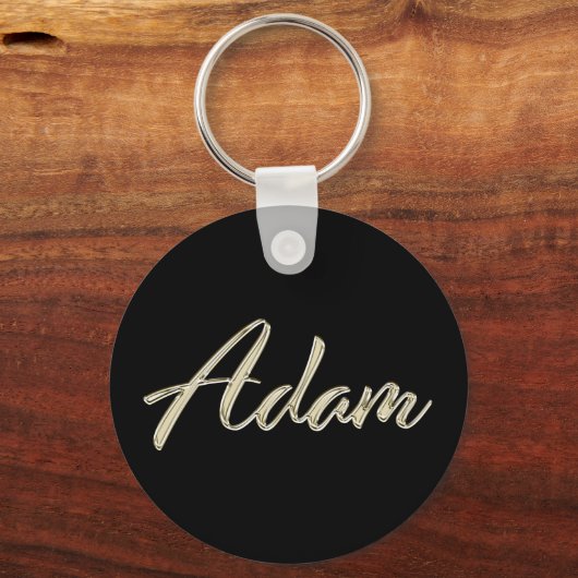 Porte-clés Adam Whitegold Button (Recto)