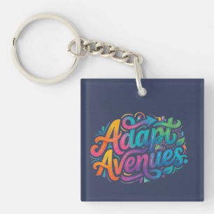 Porte-clés Adapt Avenues – Typographie Inspirante Moderne T-