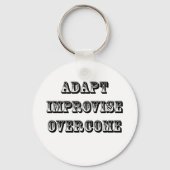 Porte-clés Adapt-Improvise-Overcome (Recto)