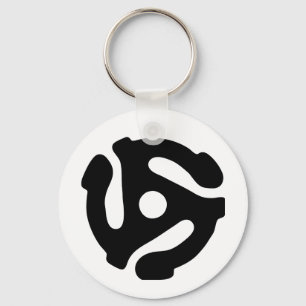 Porte-clés Adaptateur vinyle de 7 pouces 45 tr/min insérez l'