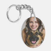 Porte-clés Add German Shepherd Photo Personalize (Devant gauche)