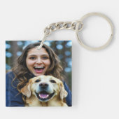 Porte-clés Add Labrador Retriever Photo Personalize (Dos)
