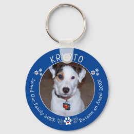 Porte-clés Add Photo Custom Dog Memorial