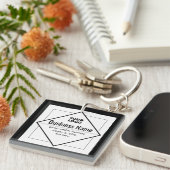 Porte-clés Add Your Logo Customizable Template (Devant Droit)