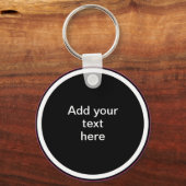 Porte-clés Add Your Text Here - TEMPLATE (Recto)