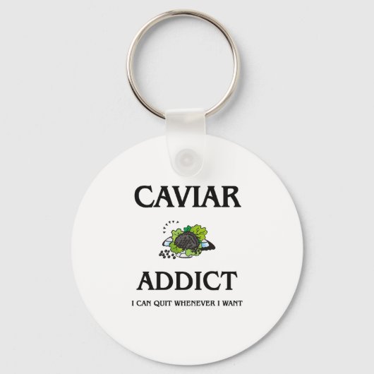 Porte-clés Addict au caviar (Recto)