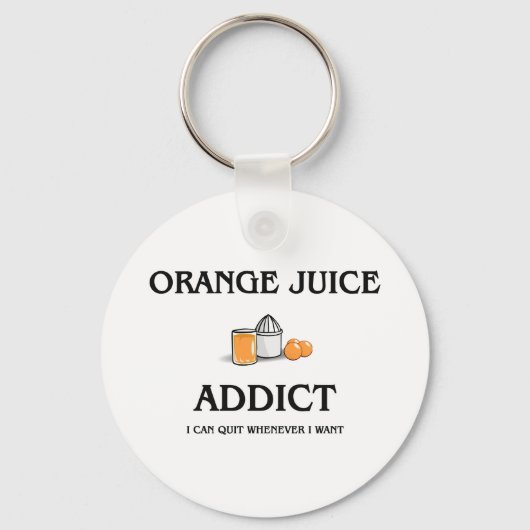 Porte-clés Addict au jus d'orange (Recto)