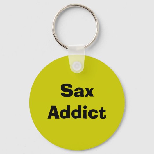 Porte-clés Addict Sax - saxophone (Recto)
