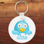 Porte-clés Addict Twitter (Recto)