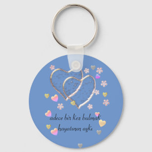 Porte-clés adece bir kez bulmak hayatının aşkı, personnalisée