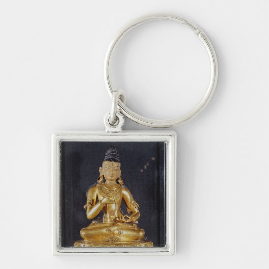Porte-clés Adibuddha Vajrasattva posé dans la méditation (Devant)