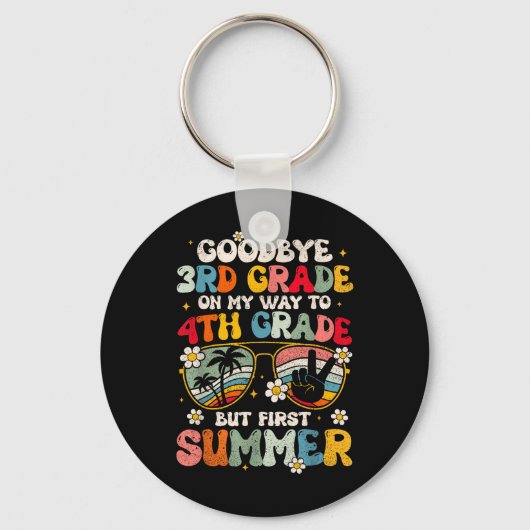 Porte-clés Adieu 3e grade - 4e année Bonjour Su (Recto)