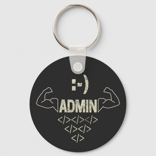 Porte-clés Administrateur Administrateur IT Sysadmin Informat (Recto)