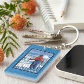 Porte-clés Admirer de skieur - passage de Stevens, Washington (Devant droit)