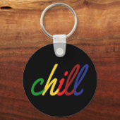 Porte-clés Ado Fille Chill Couleurs rétro (Recto)