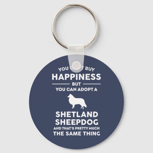 Porte-clés Adopt a Shetland Sheepdog Happiness (Recto)