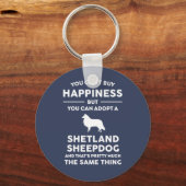 Porte-clés Adopt a Shetland Sheepdog Happiness (Recto)