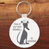 Porte-clés Adopté~Noir (Recto)