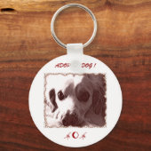 Porte-clés Adopter un Porte - clé de chien (Recto)