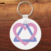 Porte-clés Adoption Triangle bleu rose (Recto)