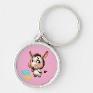 Porte-clés Adorable âne pour Noël 2024 - Cadeau parfait