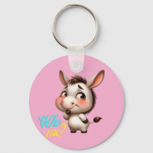 Porte-clés Adorable âne pour Noël 2024 - Cadeau parfait