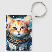 Porte-clés Adorable Astronaut Porte - clé de chats (Verso)