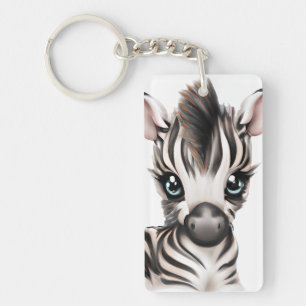Porte-clés adorable bébé Zebra