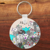 Porte-clés Adorable Belle Cute Cats (Recto)