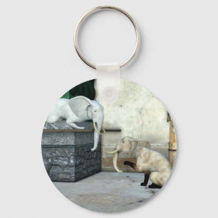 Porte-clés adorable chats éléphants