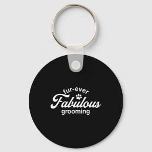 Porte-clés Adorable Chien Groomer Chemise