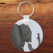 Porte-clés Adorable éléphant et mignonne coccinelle (Recto)