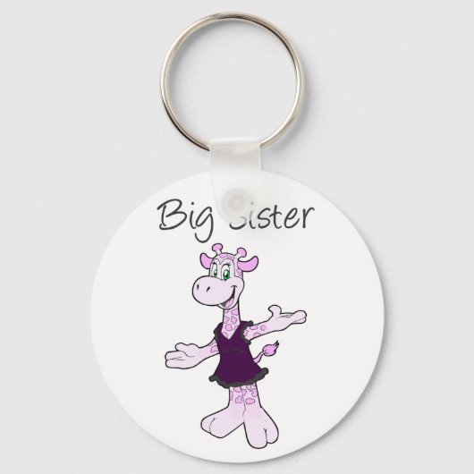 Porte-clés Adorable Giraffe Big Sister (Recto)
