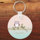 Porte-clés Adorable Girly Cute Owl (Recto)