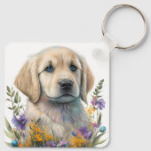 Porte-clés Adorable Golden Retriever Chien chiot (Dos)
