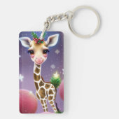 Porte-clés Adorable Imaginaire bébé Giraffe avec Holly (Dos)
