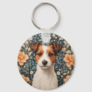 Porte-clés Adorable Jack Russell Terrier Inspiré de William M