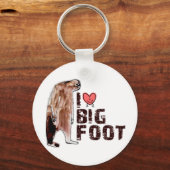 Porte-clés Adorable ! J'ADORE <3 BIGFOOT conception trouver B (Recto)