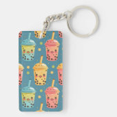 Porte-clés Adorable Kawaii Boba Conception de boisson (Dos)
