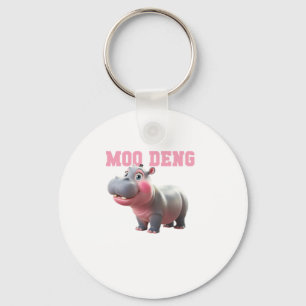 Porte-clés Adorable MOO DENG Baby Hippo Girls Kindergarten Vi