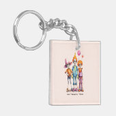 Porte-clés Adorable Pastel Zombie Trio - Jolie Halloween (3) (Devant gauche)