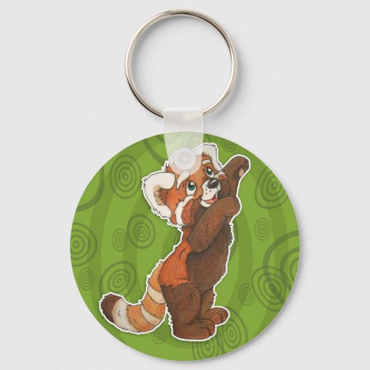 Porte-clés Adorable Porte - clé Panda Rouge (Recto)
