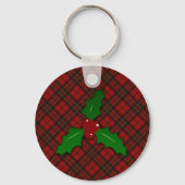 Porte-clés Adorable porte - clé tartan de Noël (Verso)
